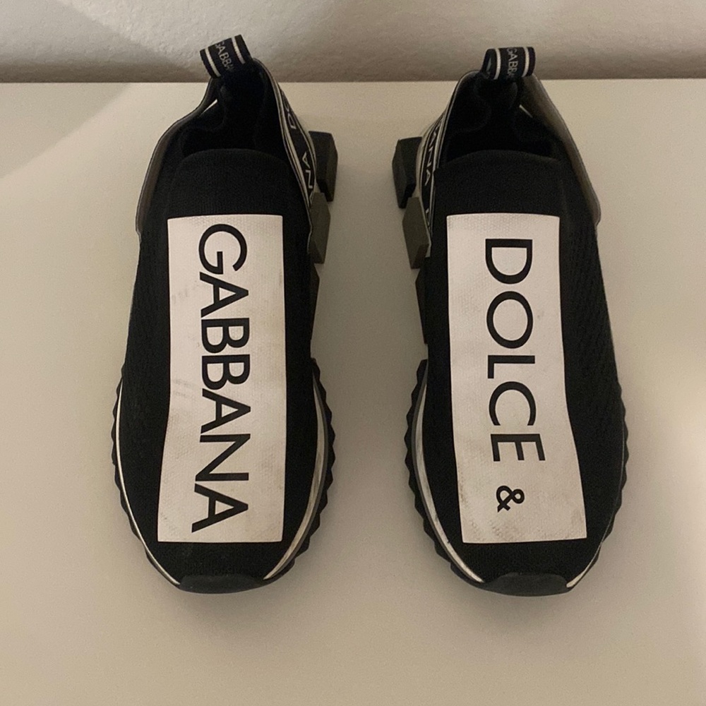 Dolce & Gabanna Stretch jersey Sorrento sneakers with logo